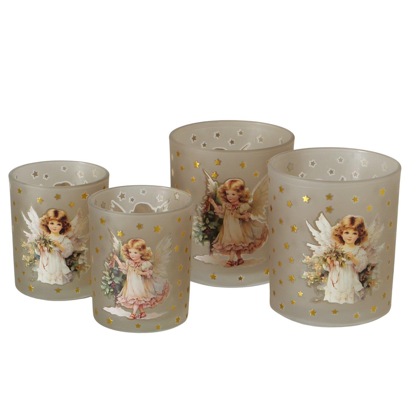 Boltze Home Windlicht 2dlg 10cm Engel