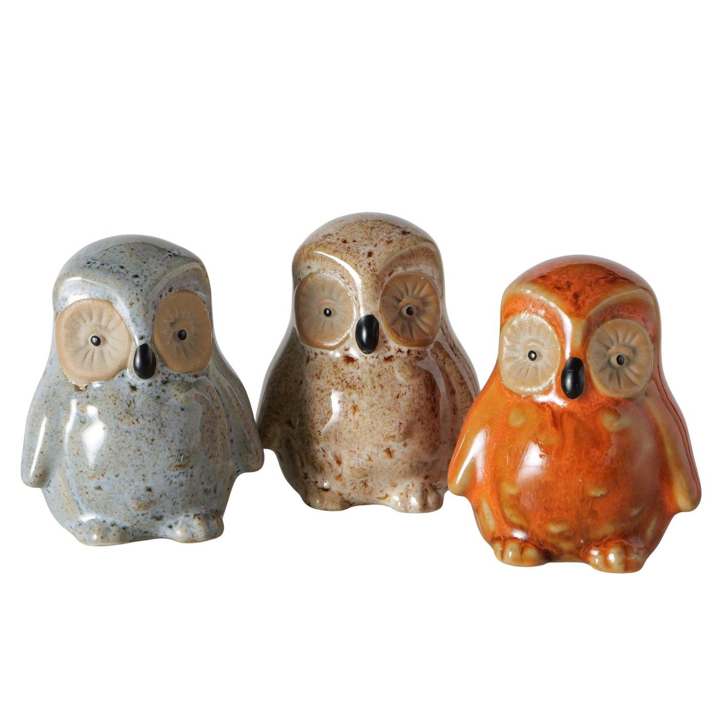Boltze Home Figuur Uil H5cm Keramiek
