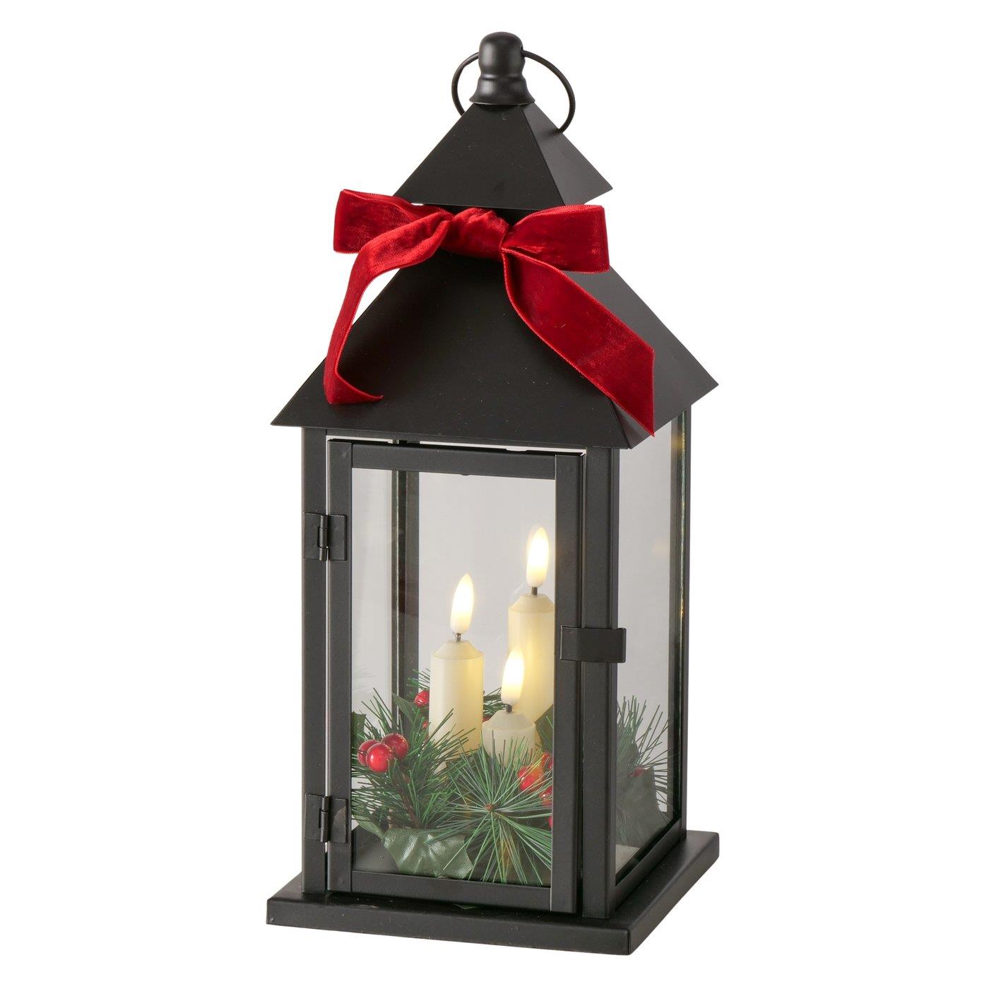 Boltze Home LED Lantaarn 15x15x35cm Zw.