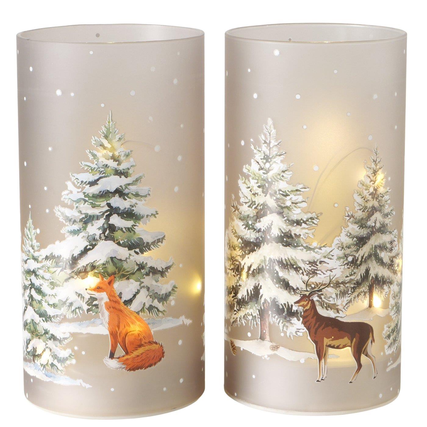 Boltze Home LED Windlicht H18cm glas