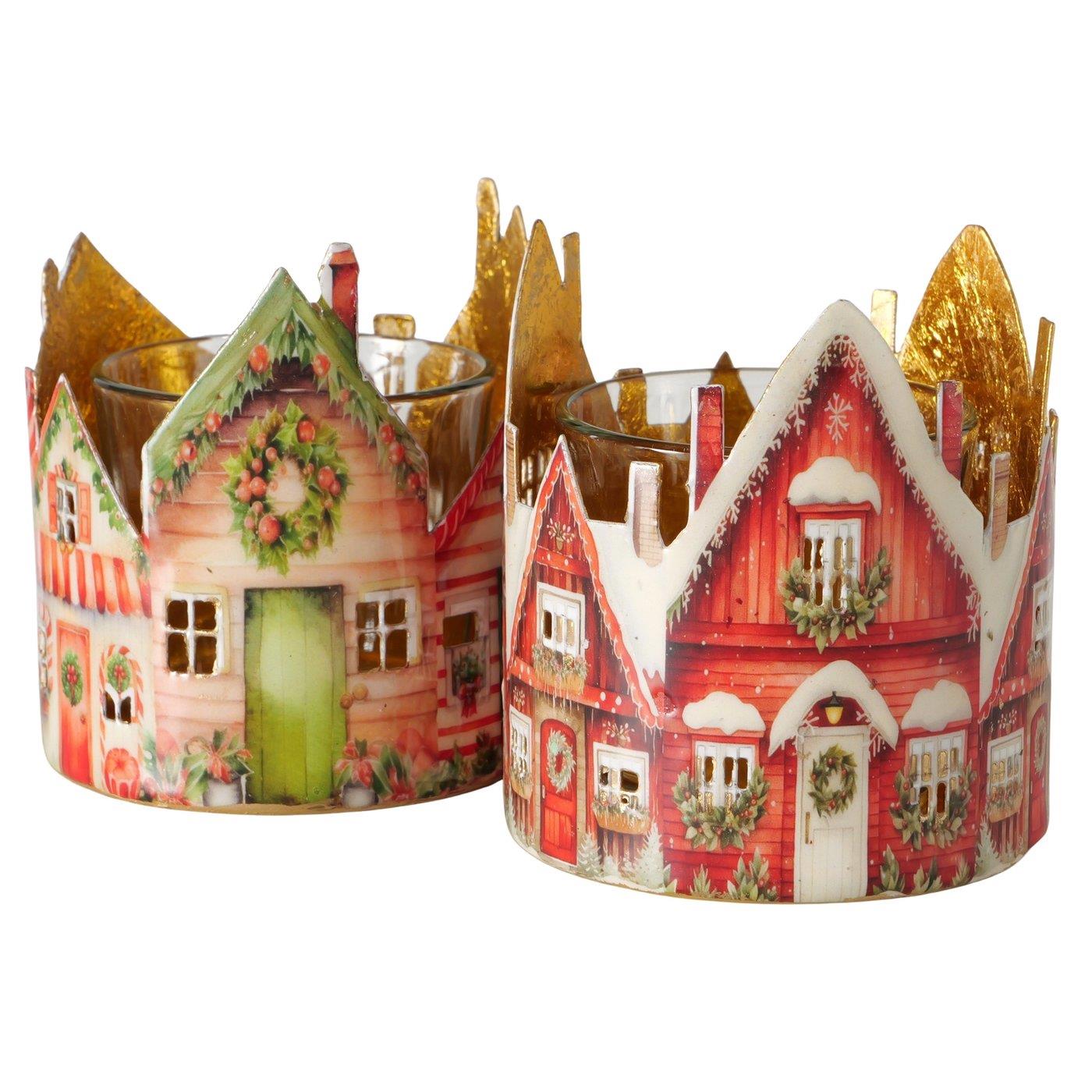 Boltze Home Windlicht Chalet H8cm glas