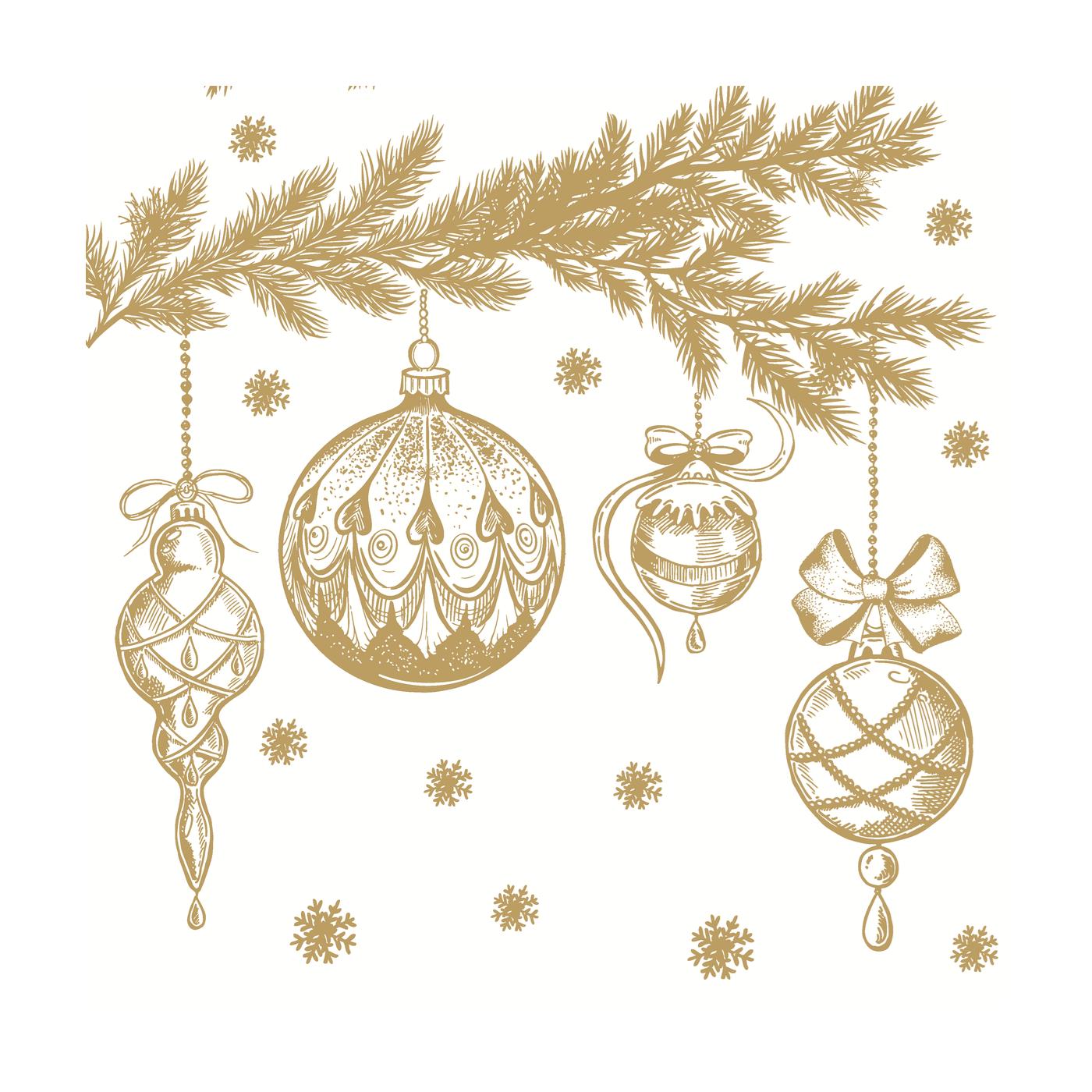 Duni Servetten Bauble Symphony 33cm