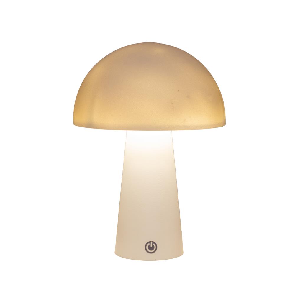 LED Tafellamp rond wit 15x15x21cm