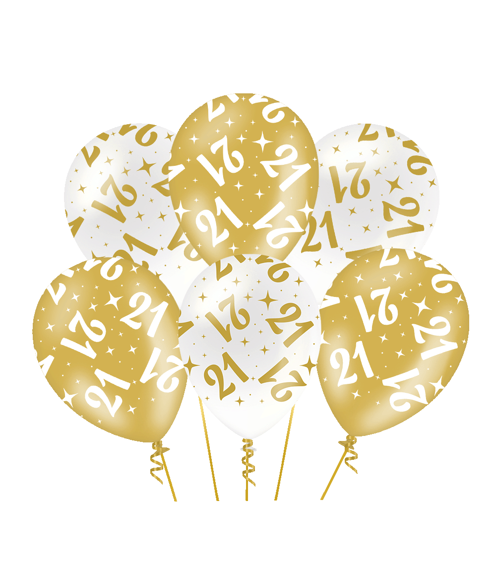 Fancy party ballonnen - 21 pak a 6 stuks
