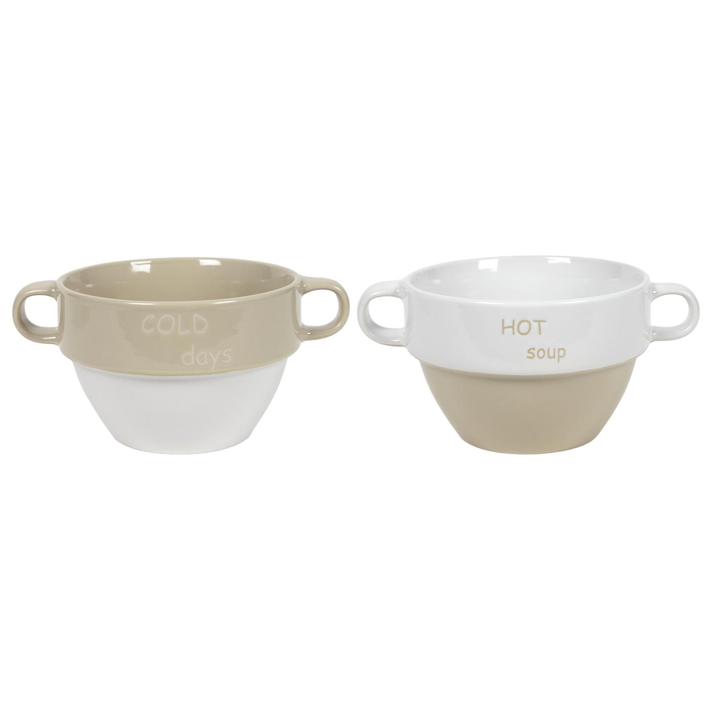 Soepkom cold days Ø12.5cm keramiek