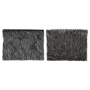 Kleedje lang haar 40x30cm bruin/grijs