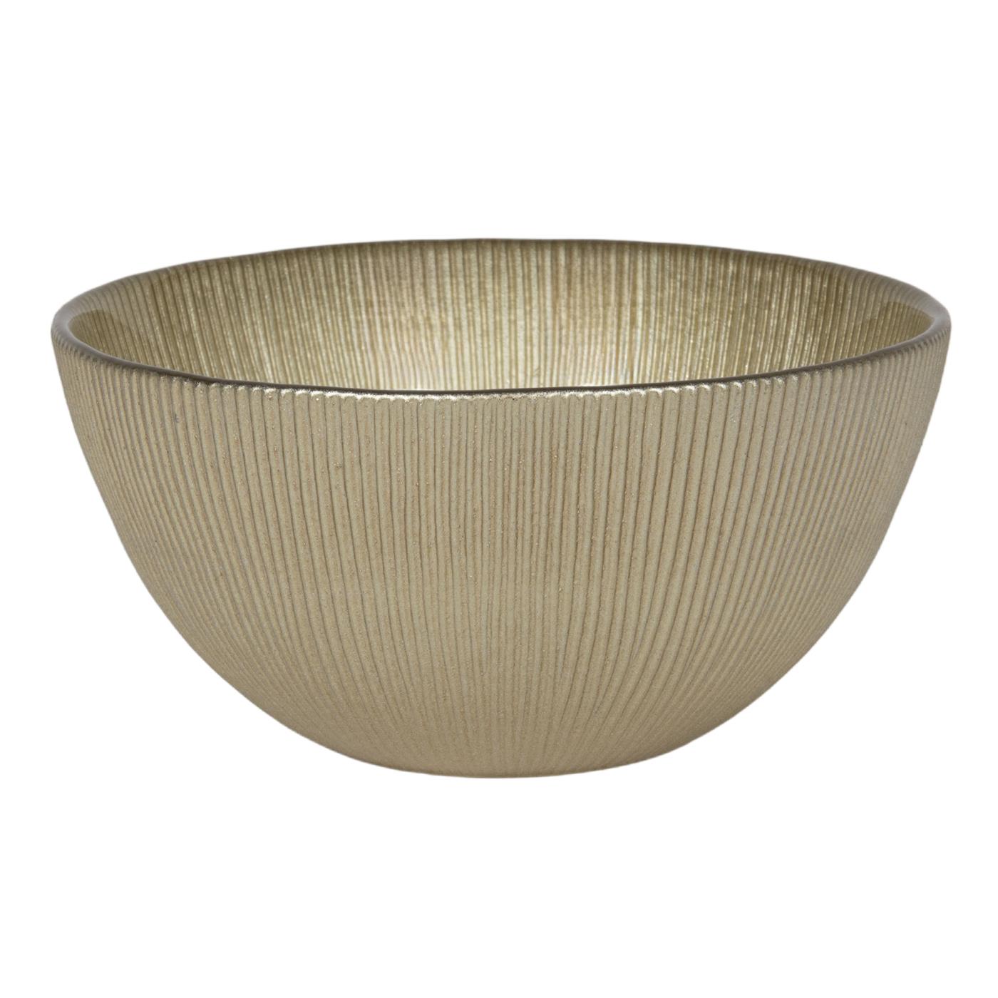 Schaaltje glas Ø15 500ml mat goud