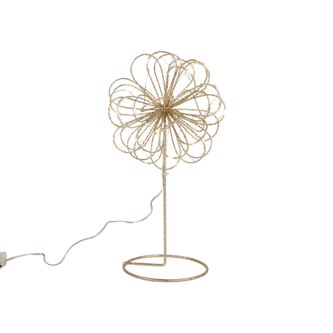 Verlichte Figuur Bloem 25LED 28cm