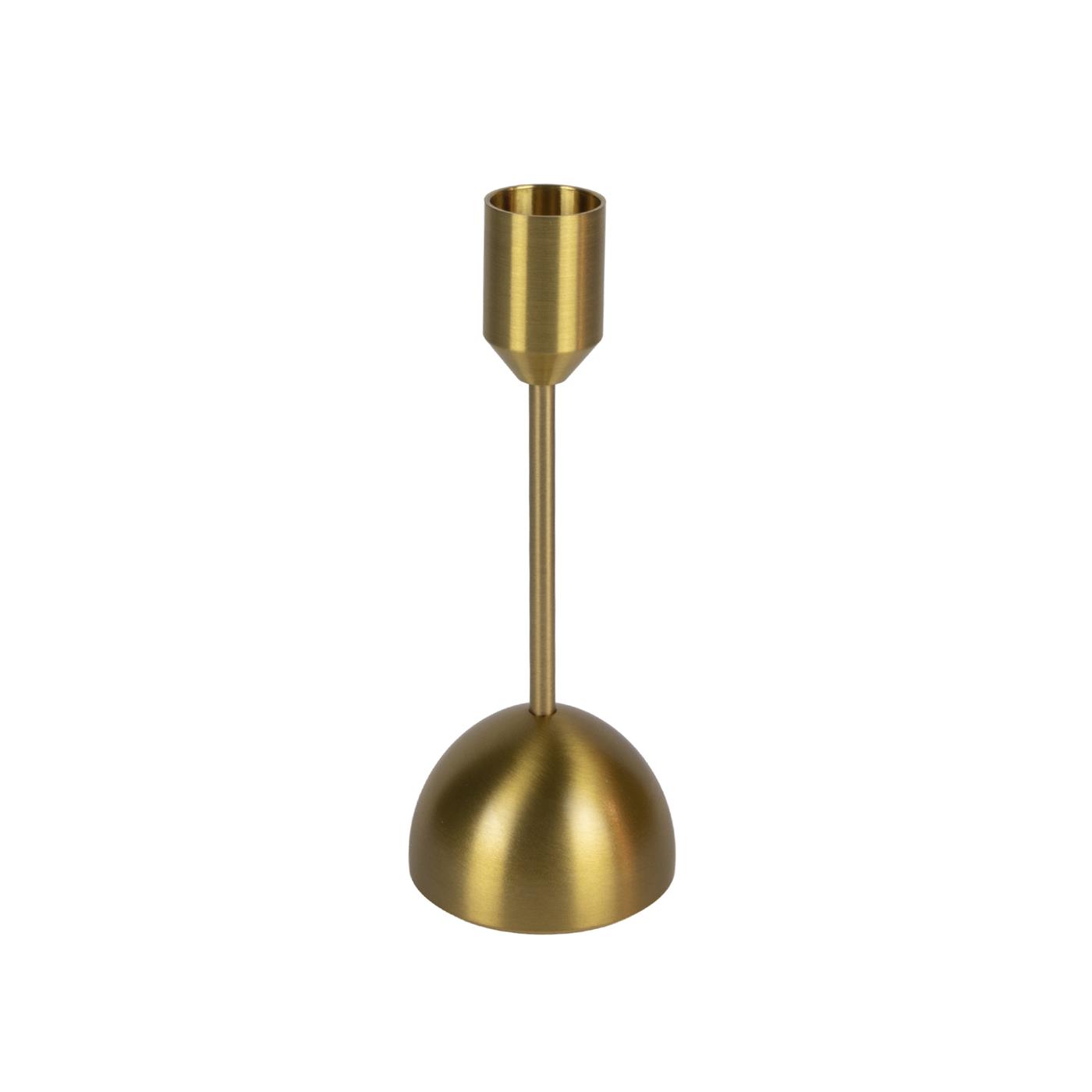 Kandelaar metaal 15cm goud