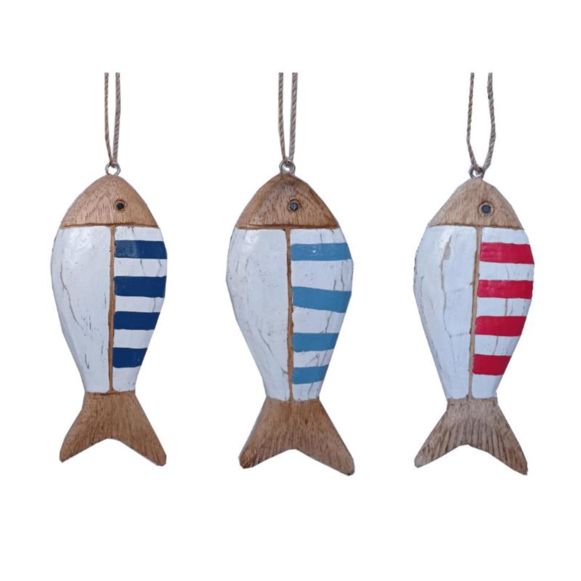 CosyDecor Vis hanger hout 16x6x2cm vis hanger hout 16x6x2cm