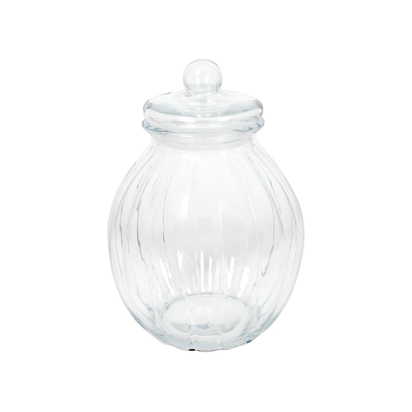 Voorraadpot glas pompoen