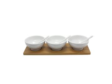 Aperitief set 7-delig met houten plank