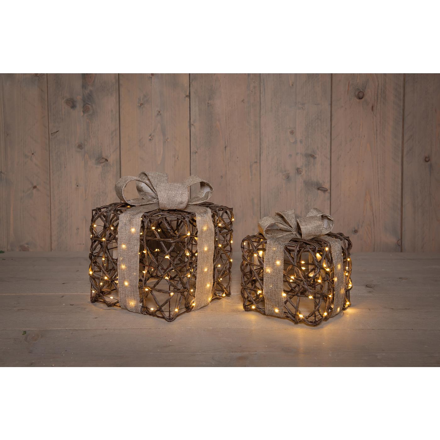 Verlichte Cadeaudoosjes 50 LED IP44