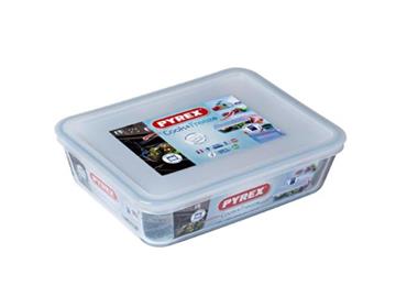 Pyrex schaal met kunststof deksel 1.5L
