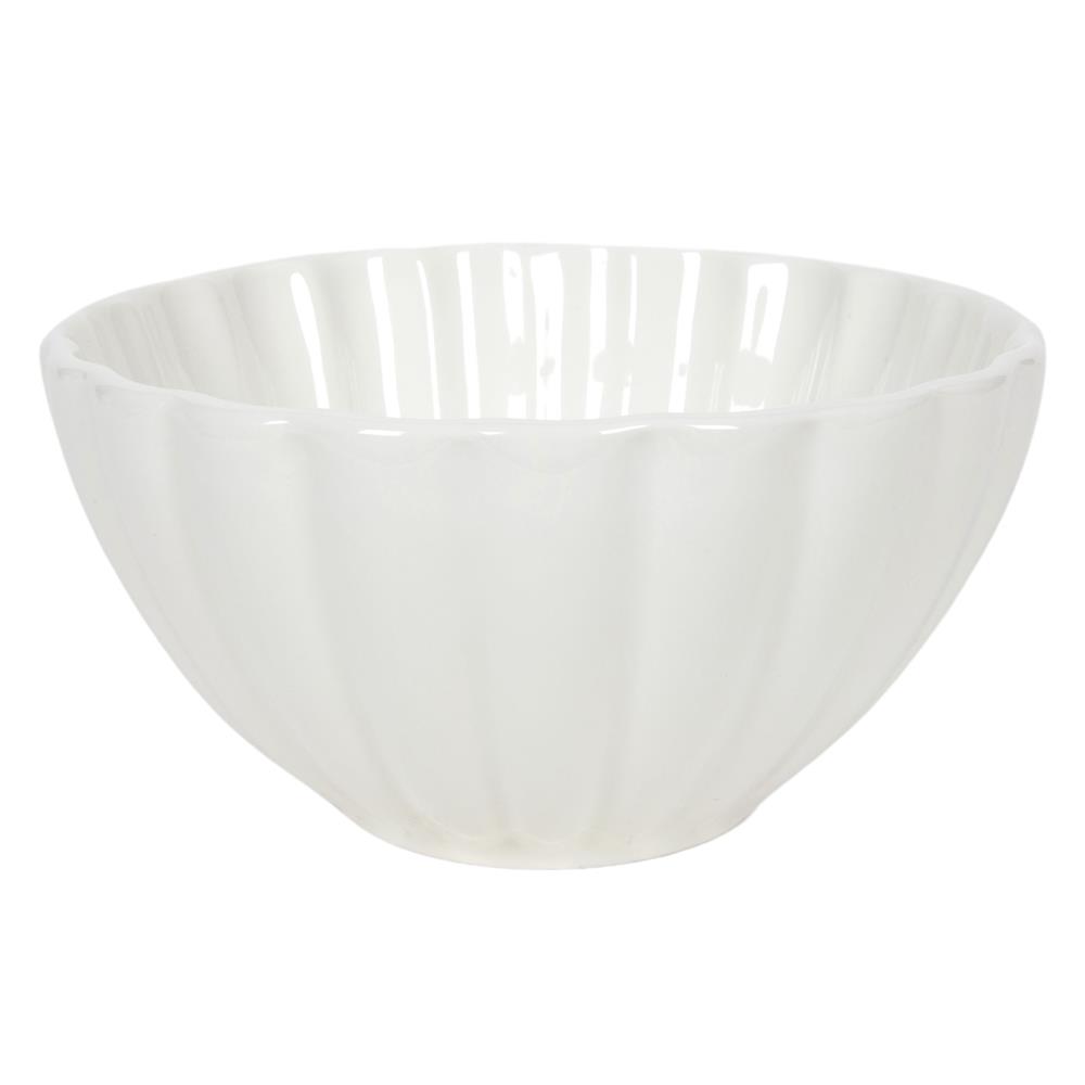 Schaaltje Ø14cm Flower off white 6st