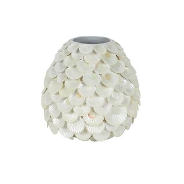 Vaas Lazy Beach schelpen Ø26xH23cm