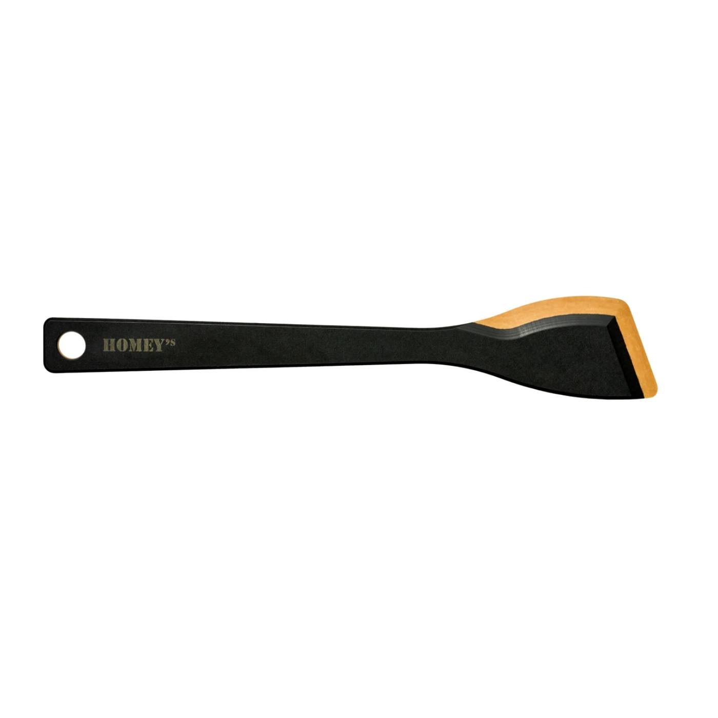 Spatel schuin FIBR zwart/naturel 340mm