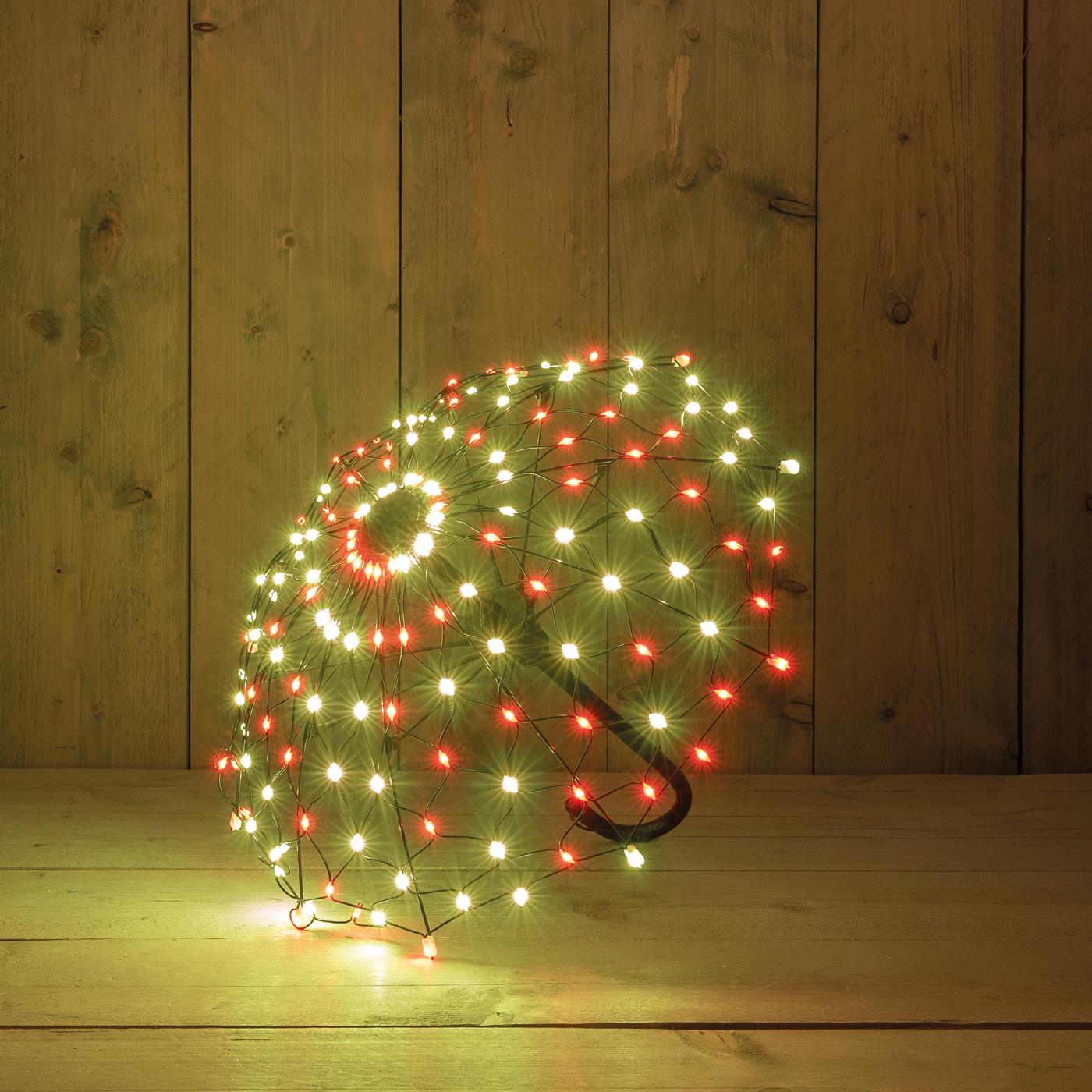 Verlichte Paraplu 55cm 160LED IP44 timer