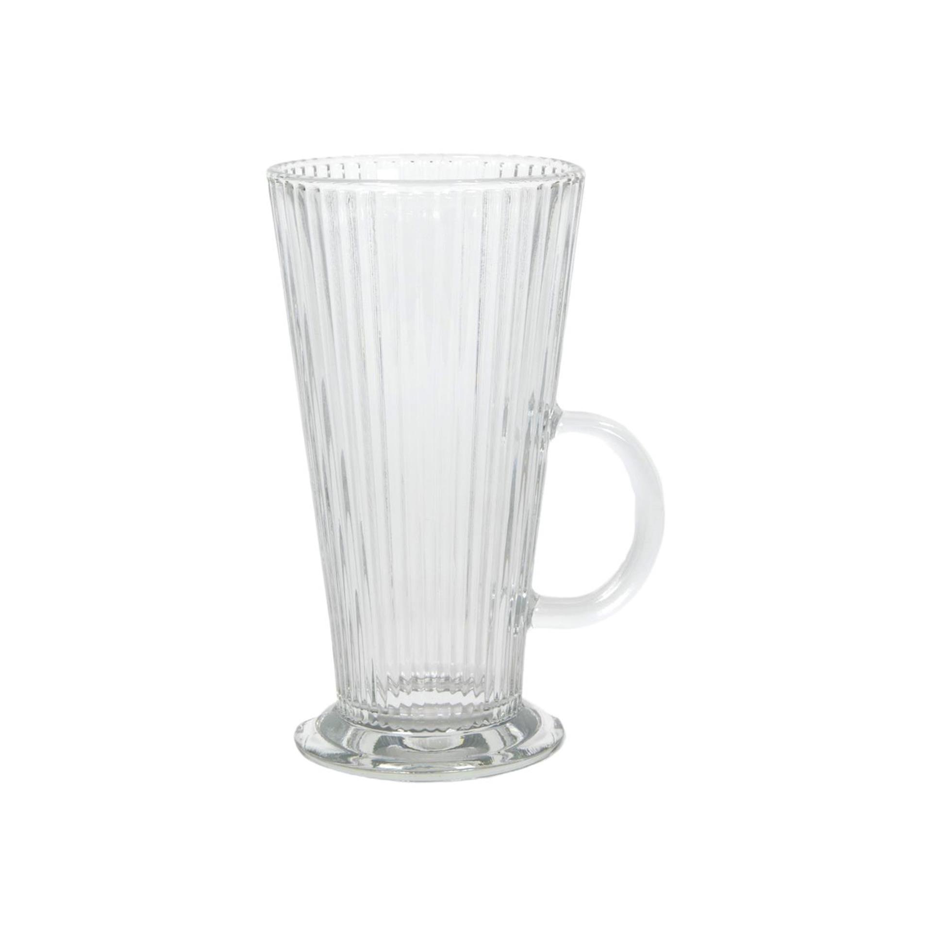Imperial Kitchen Latte machiato glas lines ø7,5x14,2cm