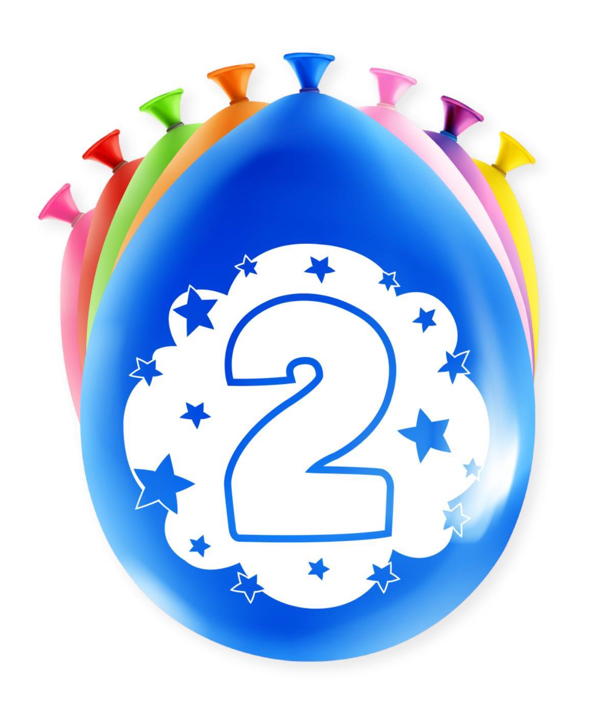 Happy party ballonnen - 2 jaar