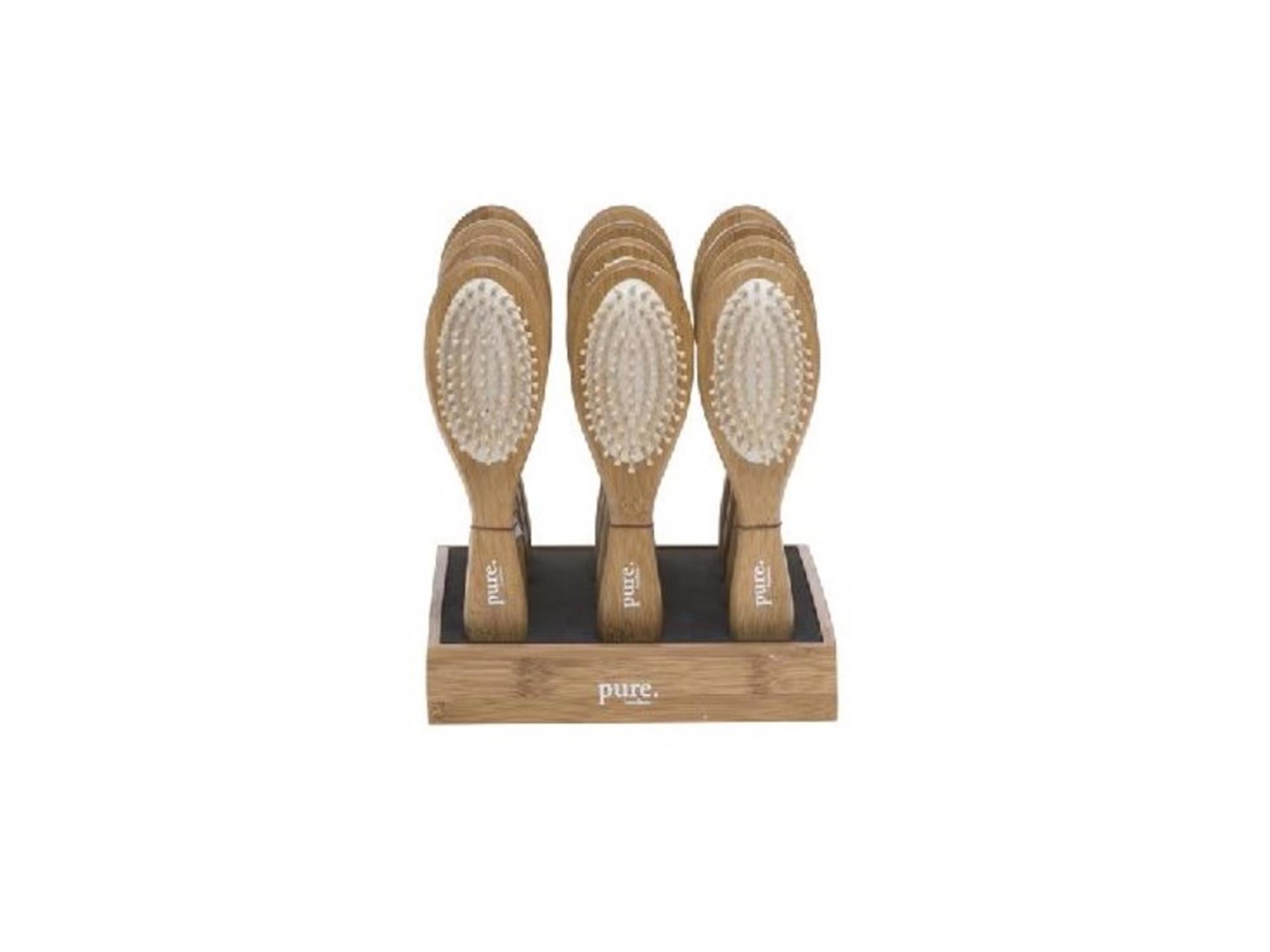 Source Balance Bamboe haarborstel bamboe haarborstel 24cm pure
