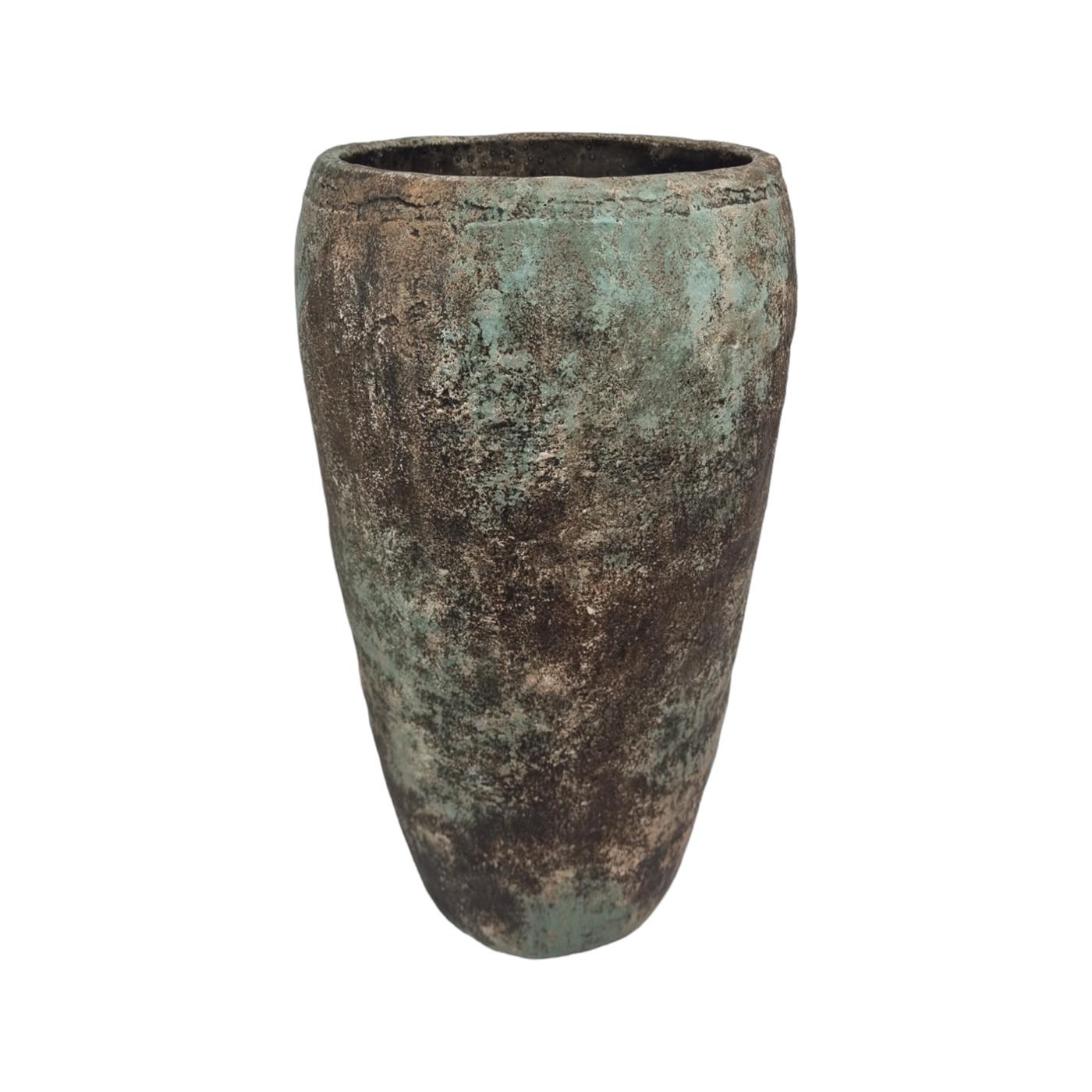 Vaas steen bruin 21x39,5cm