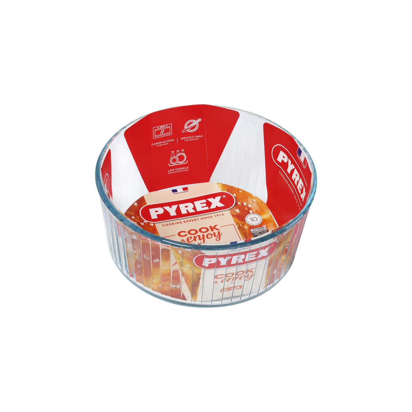 Pyrex souffle vorm glas 21cm