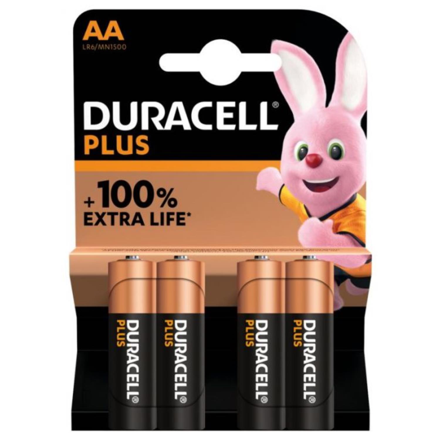 Duracell Plus AA batterij LR6 4 stuks
