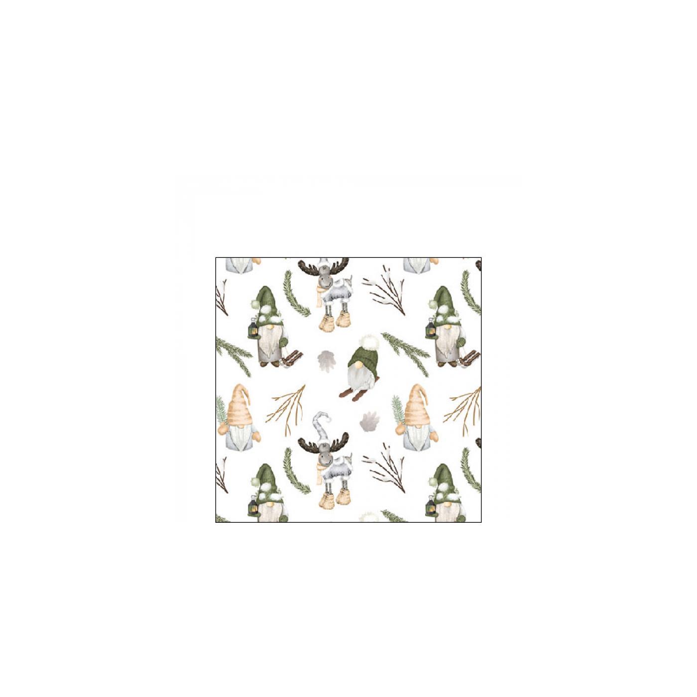 Ambiente Servetten 25cm Forest gnomes