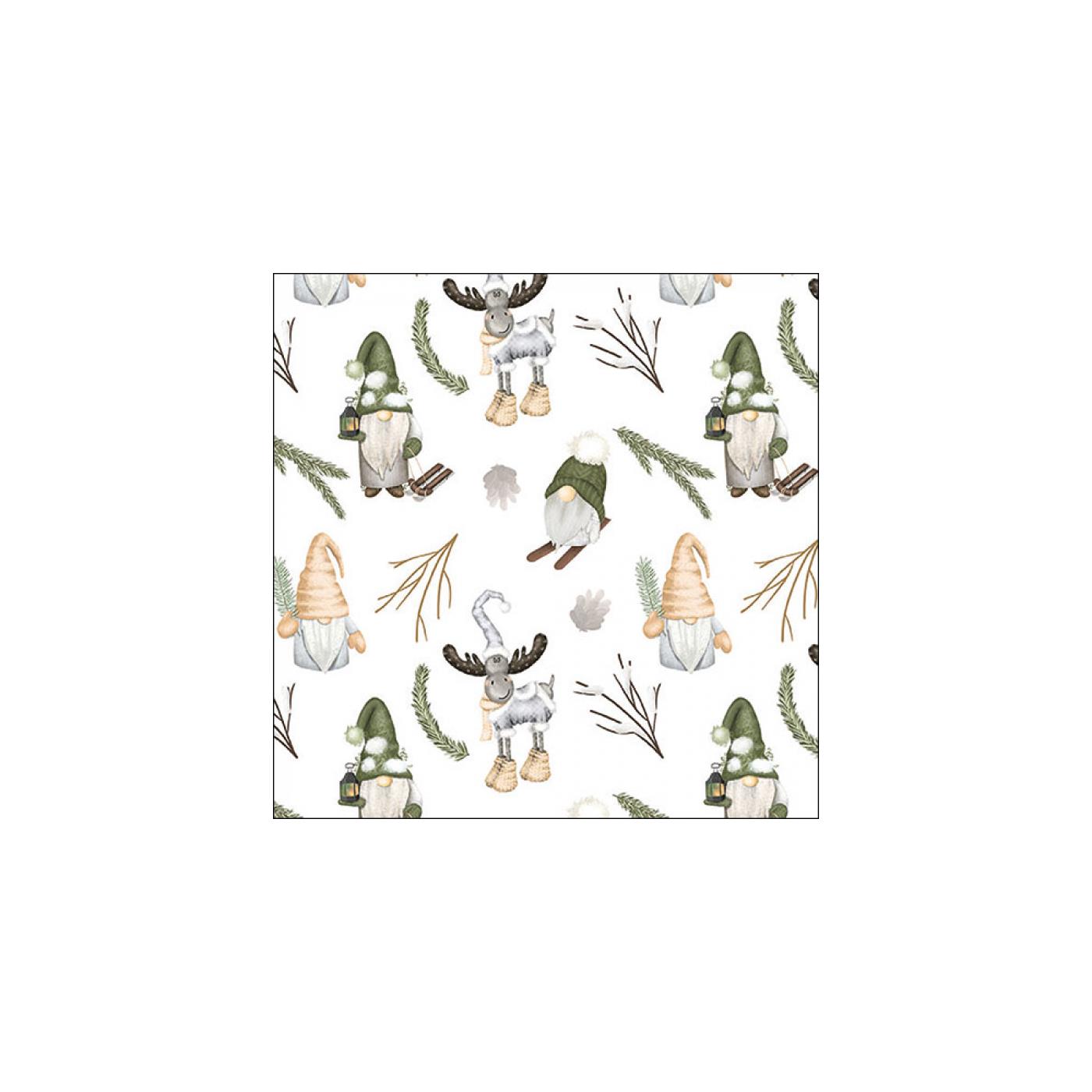 Ambiente Servetten 33cm Forest gnomes