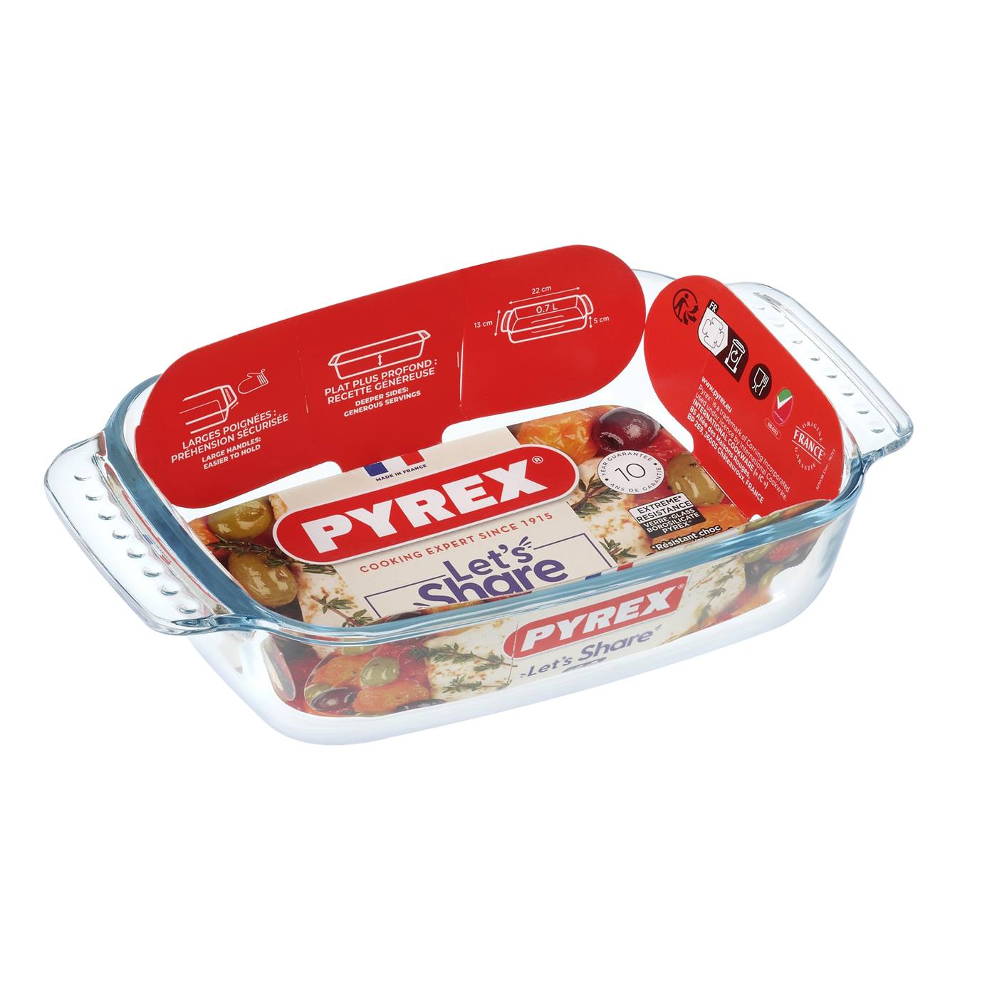 Pyrex ovenschaal classic 22x13cm glas