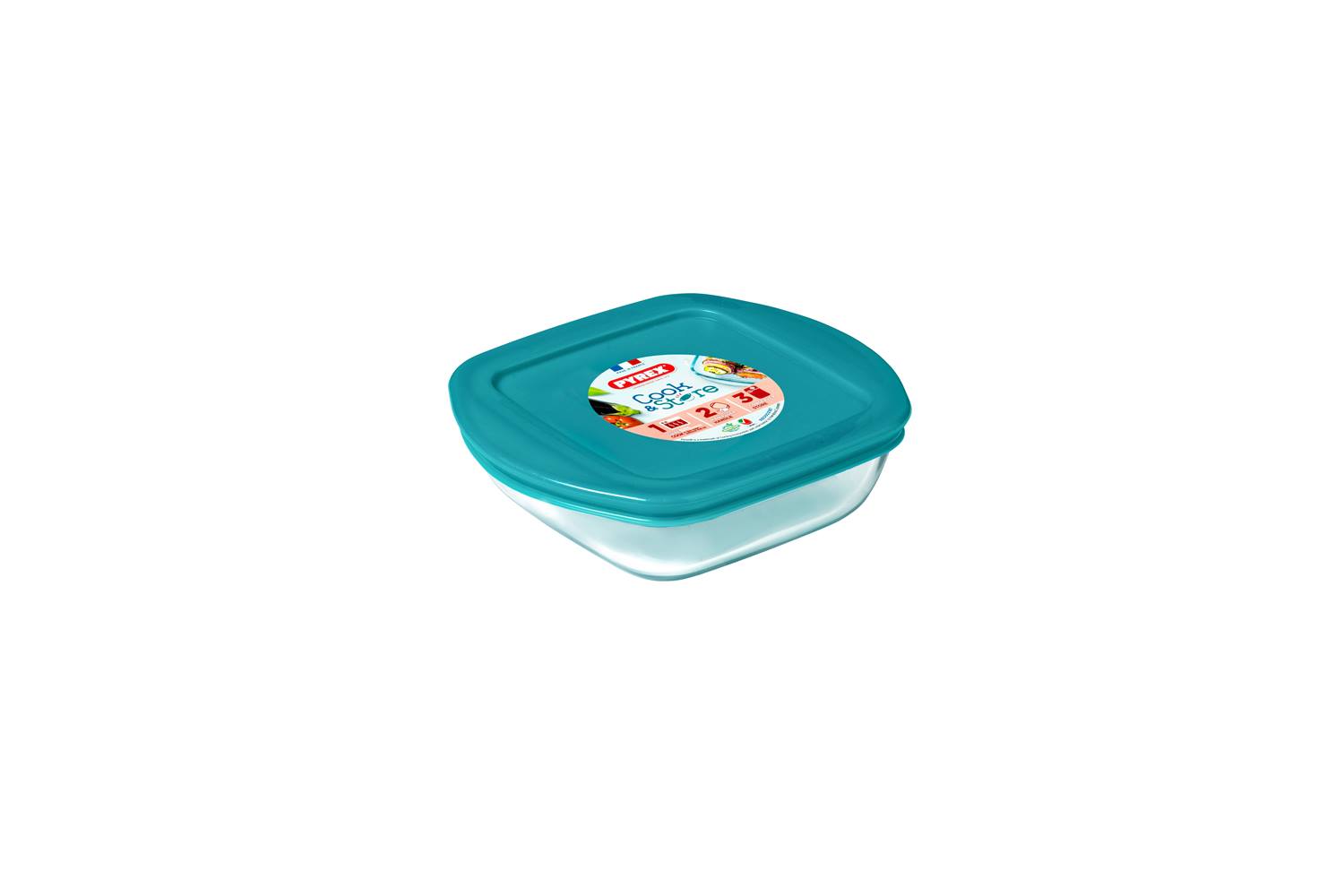 Pyrex bewaarschaal 350ml 14x12x4cm
