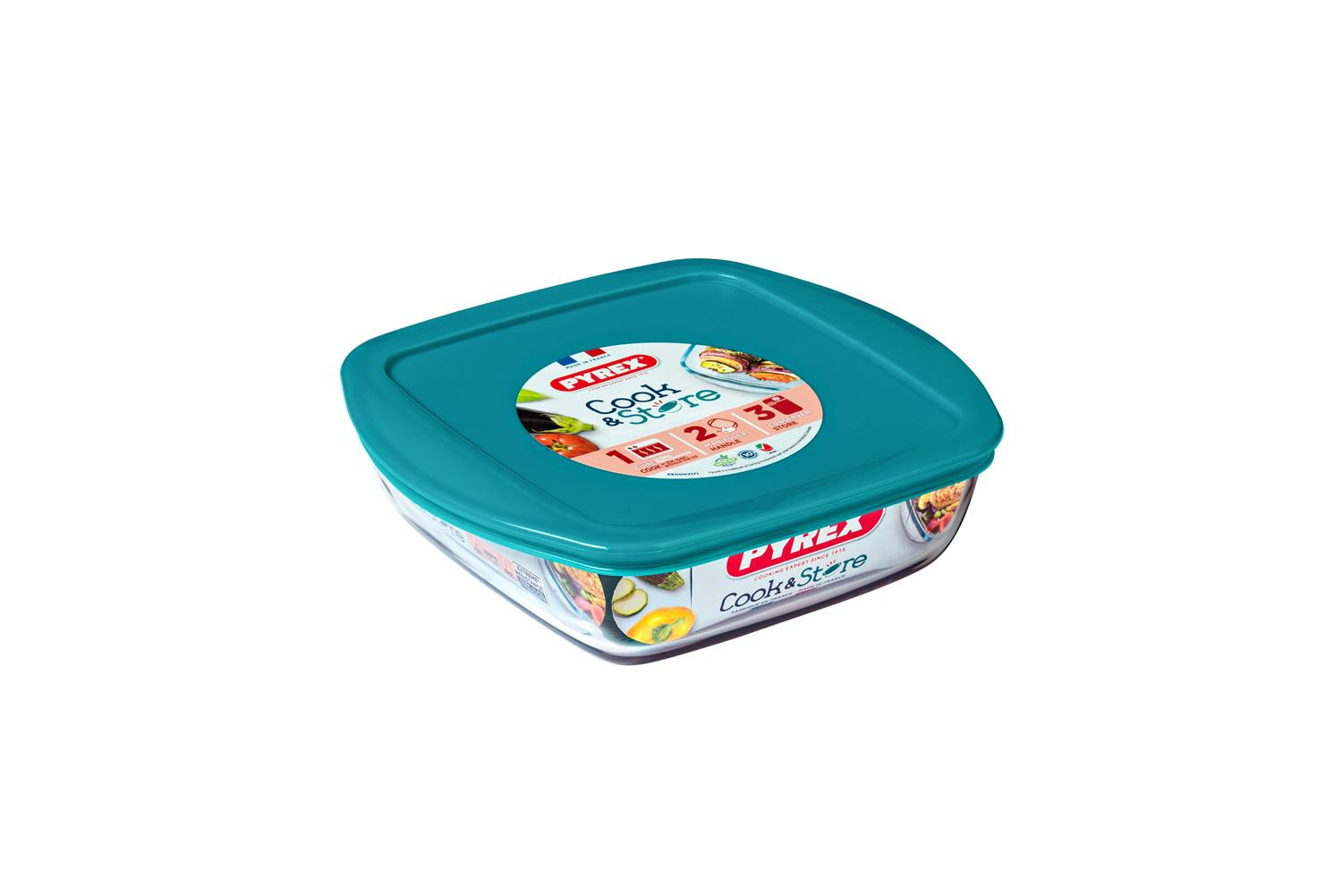 Pyrex bewaarschaal 2,2L 25x22x7cm