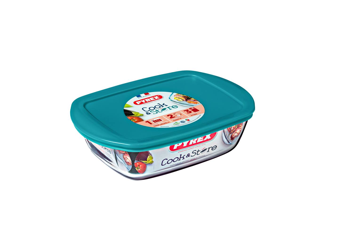 Pyrex bewaarschaal 1.1L 23x15x6cm