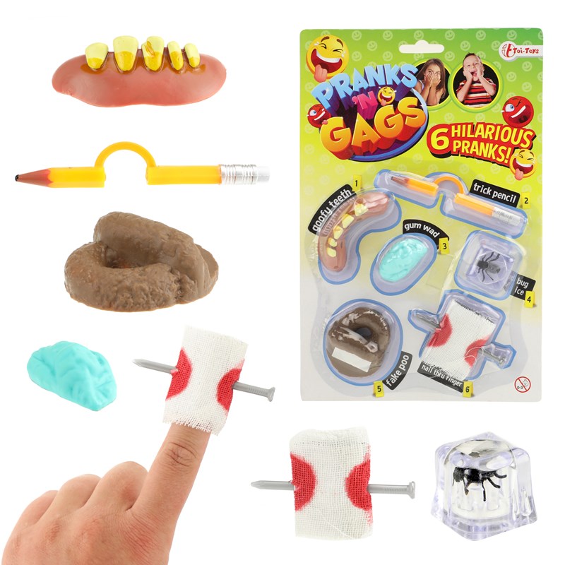 Toi Toys Fop speeltjes 6 stuks op kaart