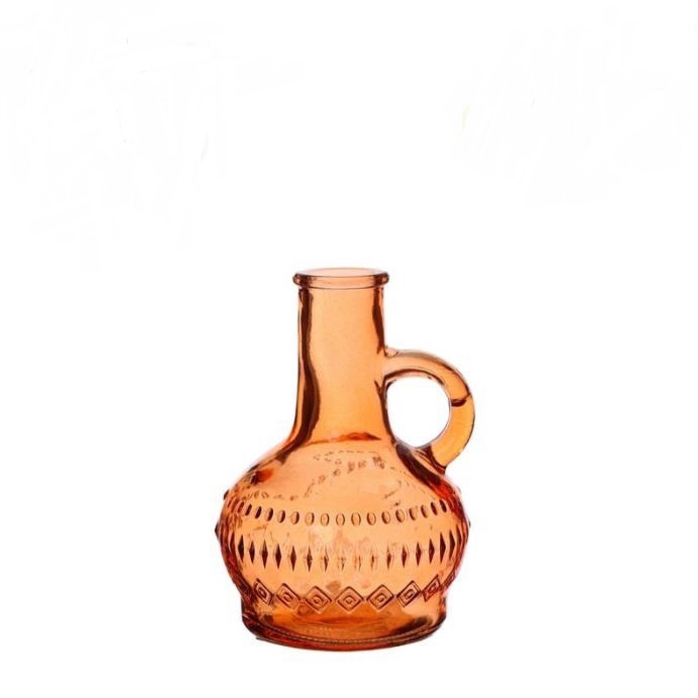 Flesvaas Lille oranje Ø7xH10cm