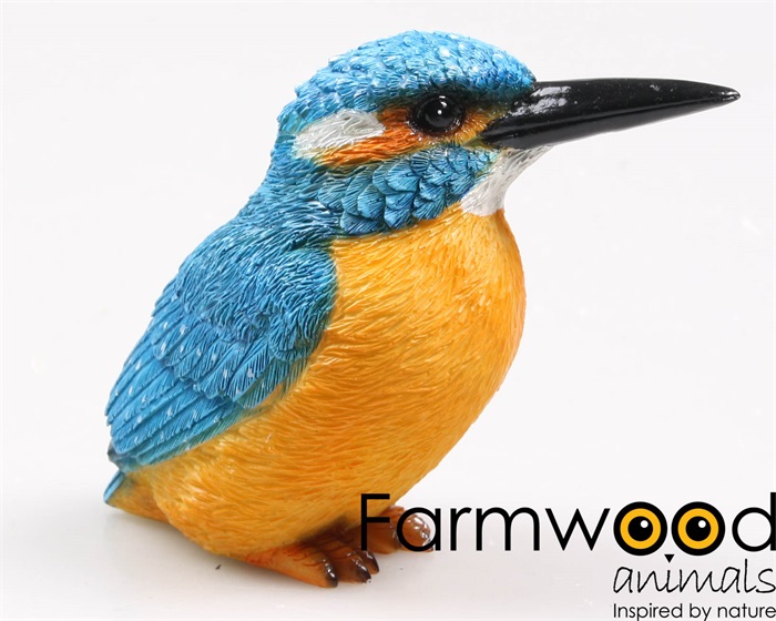 Tuinbeeld  ijsvogel 12.5x6x10cm