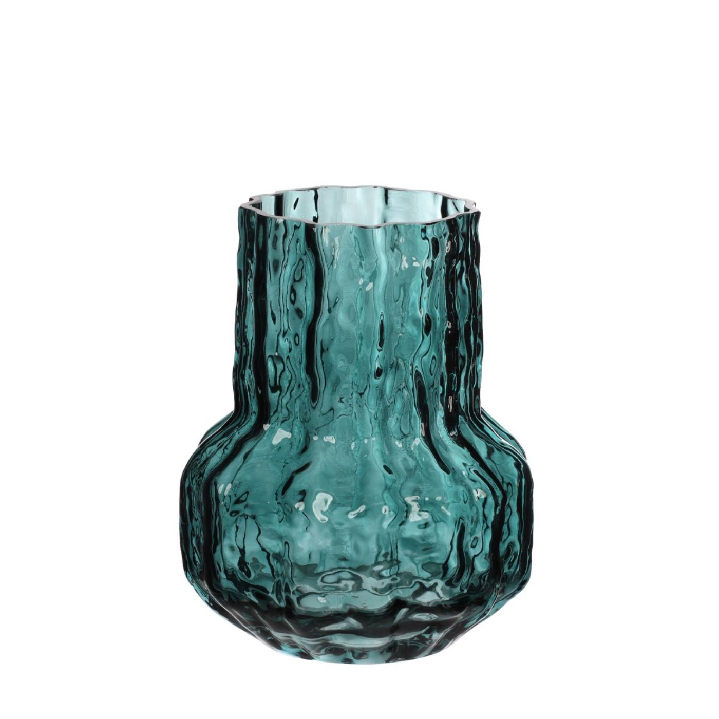 Vaas Morgan glas Ø14 h.18 cm groen
