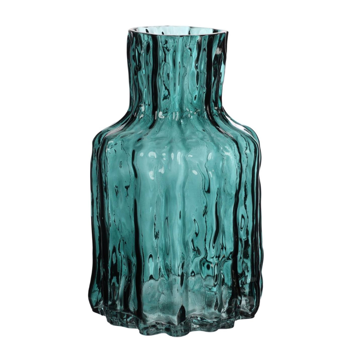 Vaas Morgan glas Ø14 h.24 cm groen