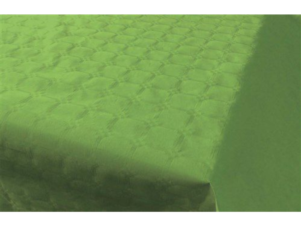 Damast tafelkleed papier 118cmx8m groen
