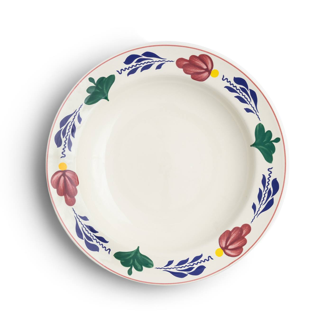 Boerenbont diep bord Ø24 cm doos a 6st