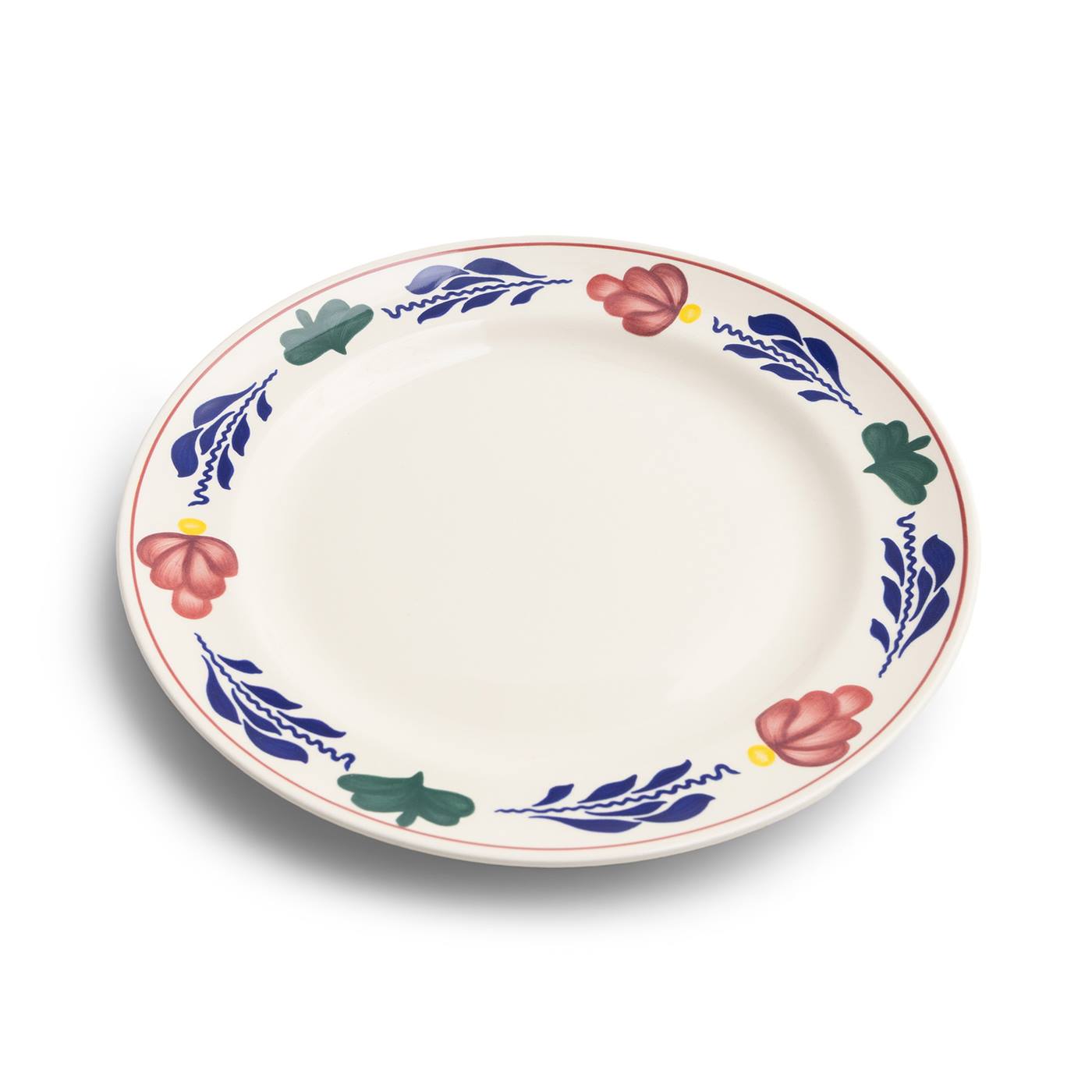 Boerenbont bord plat Ø25,5cm doos a 6st.