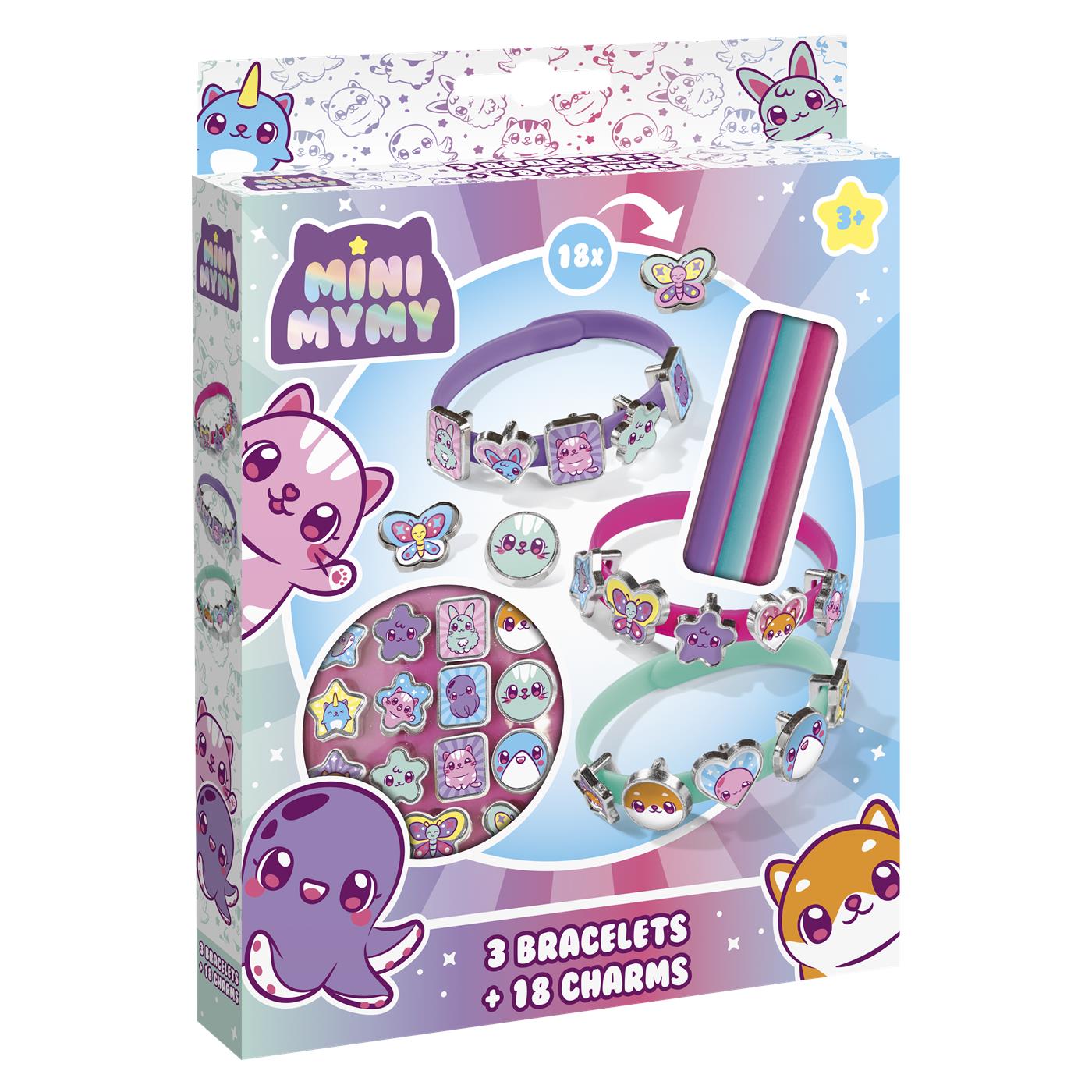 Mini mymy 3 bracelets & 18 charms
