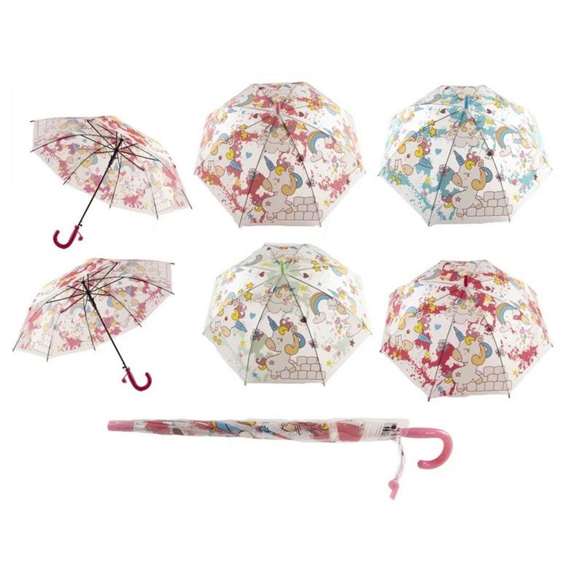 Paraplu Unicorn 50cm 4 assorti