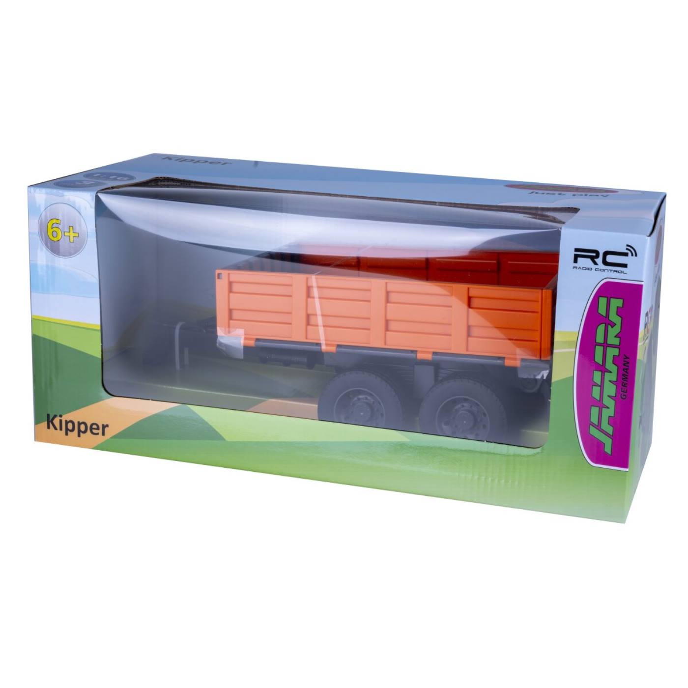 Aanhangwagen met kiep functie voor remote control tractor 1:16