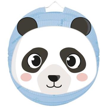 Ballonlampion Panda Ø23cm blauw