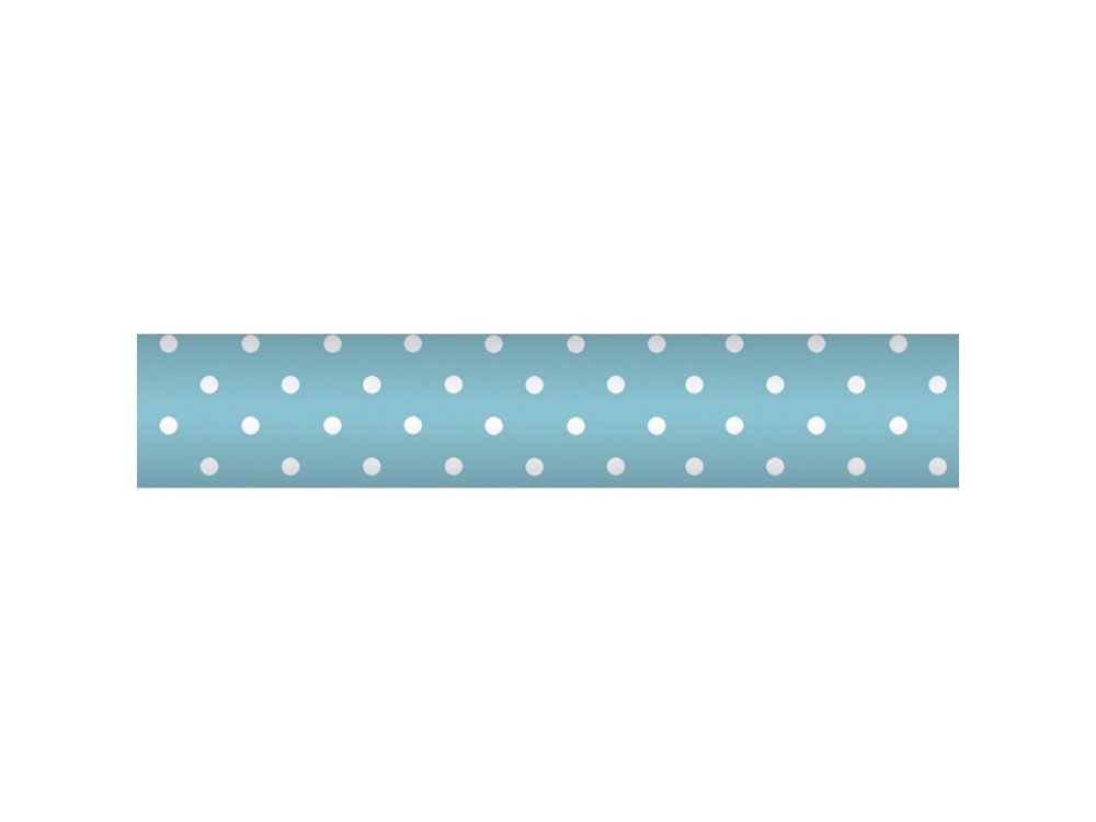 Damast papier 1.18x10m turquoise + stip