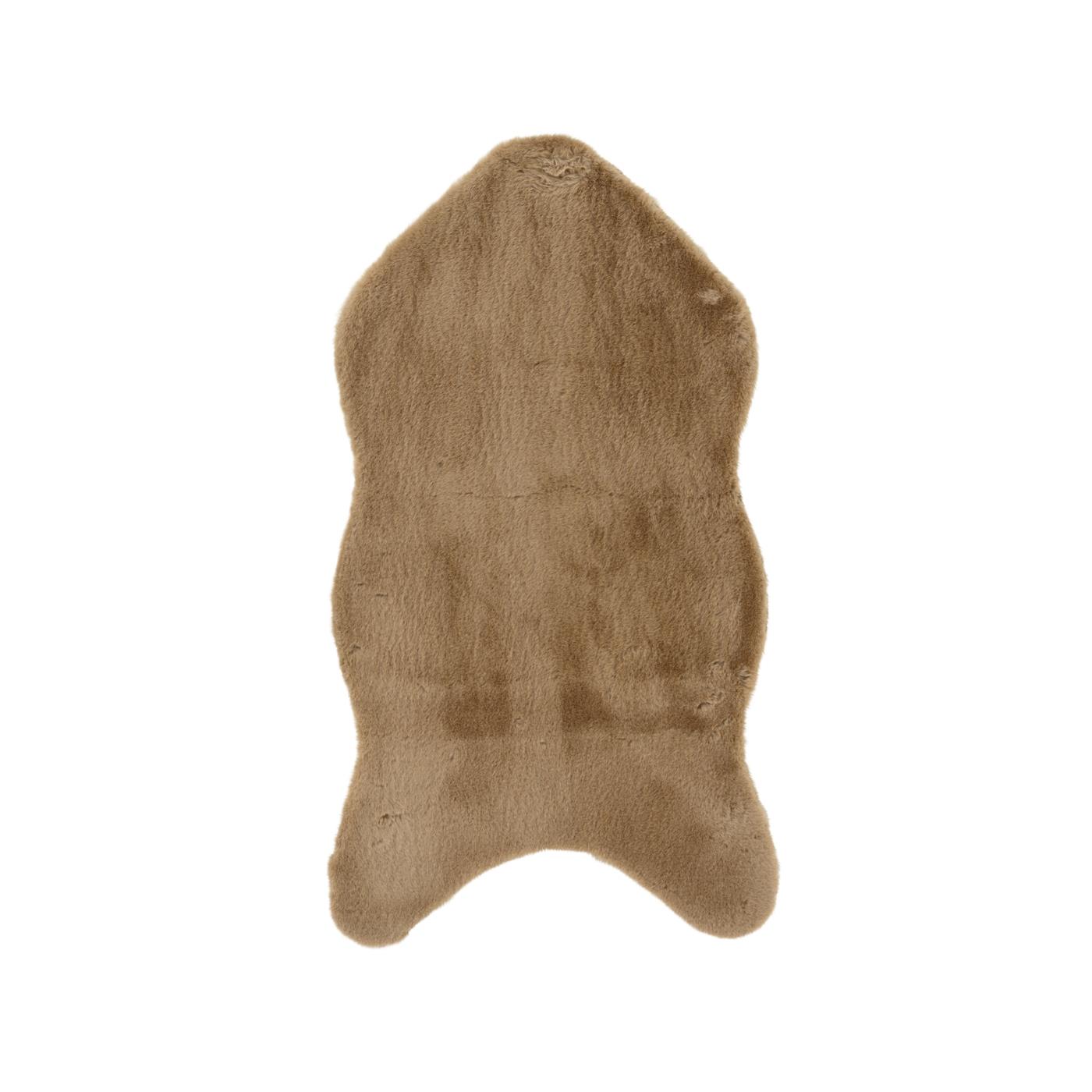 Decoris Kleed Konijn imitatiebont bruin