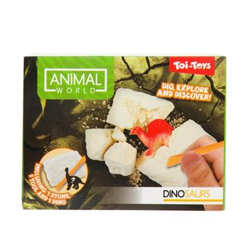 Animal World Mini uitgraafset Dino 12ass