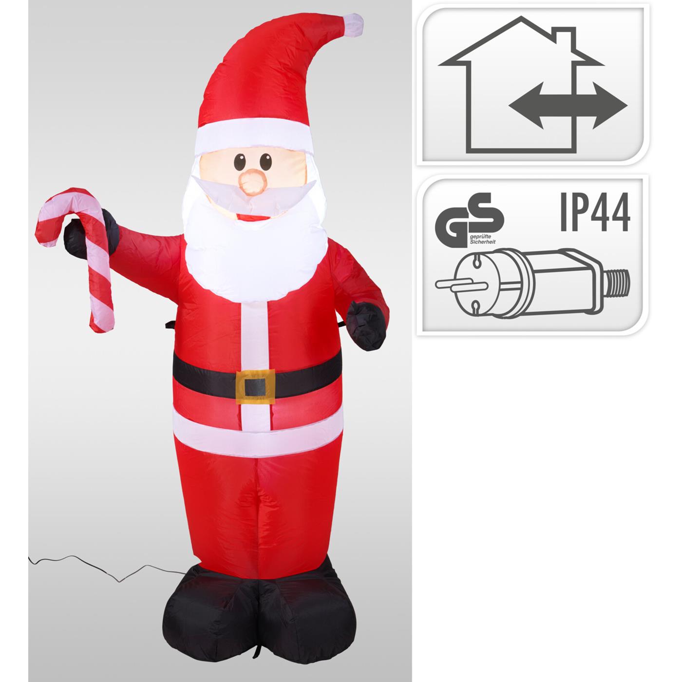 Kerstman opblaasbaar 150cm